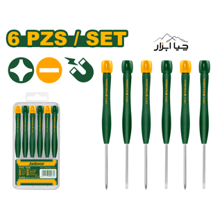 ست 6 عددی پیچ گوشتی ریز ساعتی جادور Jadever مدل JDSS2B06